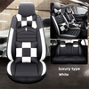 CNWAGNER Funda protectora de cuero para asiento de coche de diseño de lujo Nuevo diseño Juego completo Fundas para asiento de coche Fundas universales para asiento de coche