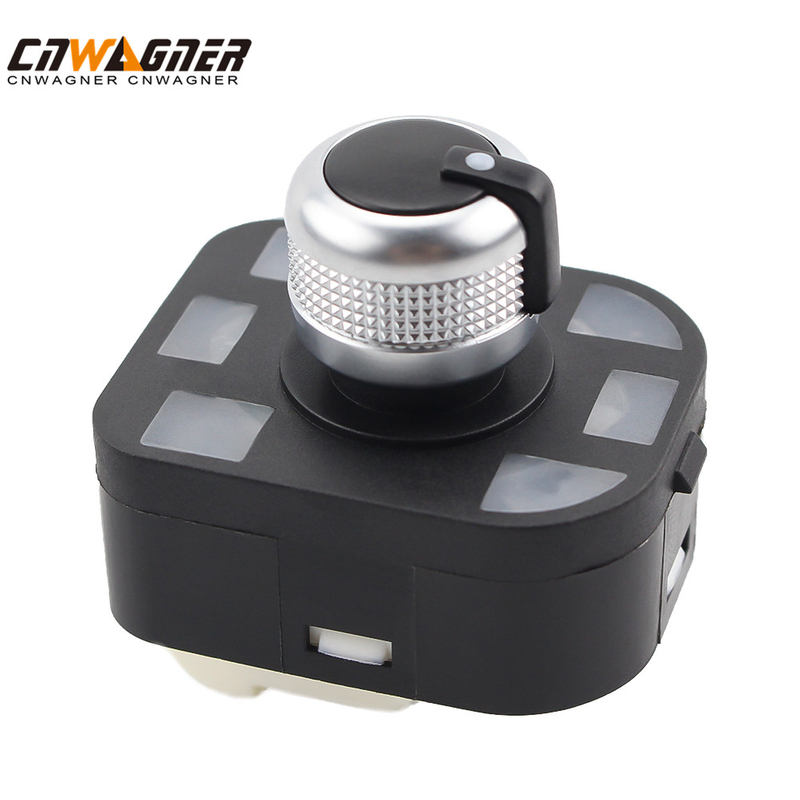 INTERRUPTOR ELECTRICO RETROVISOR LATERAL CNWAGNER CON MOLDURA PLATA PARA AUDI Q7 TT 4F0959565A