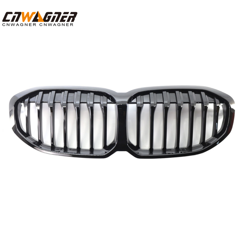 Parrillas de coche personalizadas CNWAGNER, rejilla de malla negra brillante para parachoques de coche, protector de rejilla frontal de malla para BMW 1 Serie F40 20-21