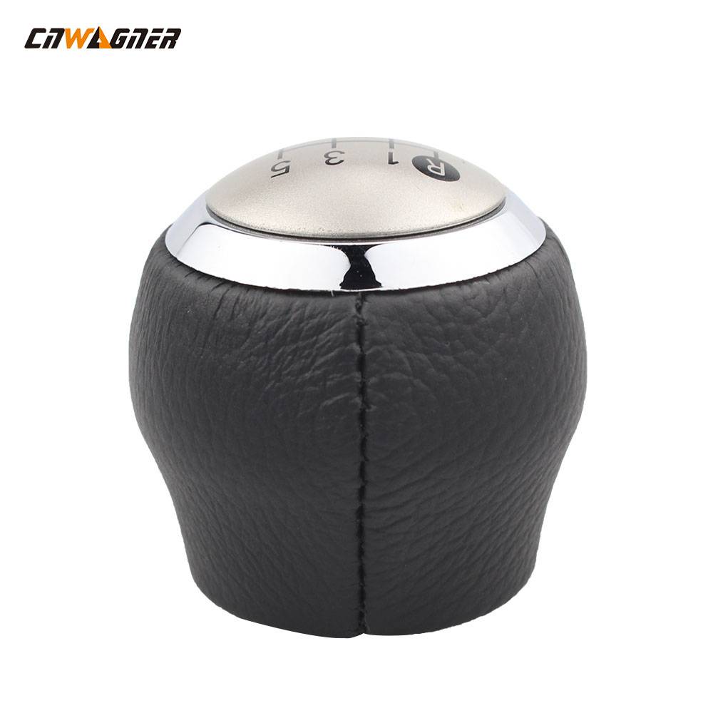 Piezas de automóviles más vendidas 5/6 engranajes Manual Racing Steering Gear Knob para Corolla Silver y Negro