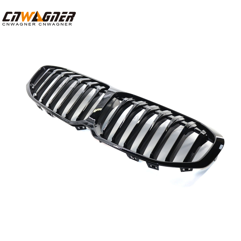 Parrillas de coche personalizadas CNWAGNER, rejilla de malla negra brillante para parachoques de coche, protector de rejilla frontal de malla para BMW 1 Serie F40 20-21